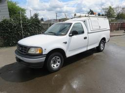 2000 FORD F150 CONTRACTORS UTILITY TRUCK