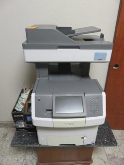 LEXMARK XS736DE COPIER W/TABLE