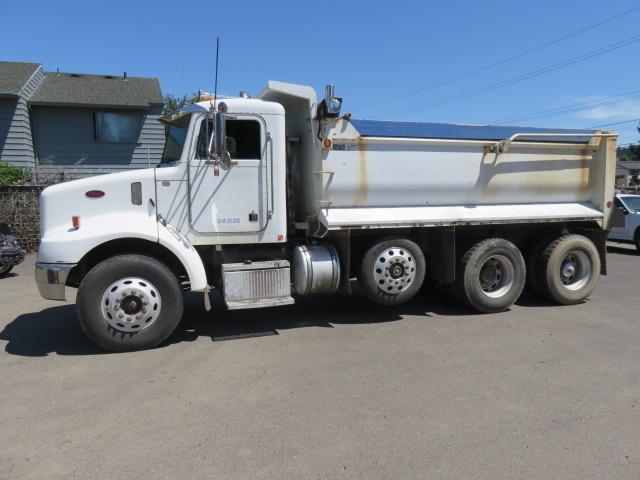 2001 PETERBILT 330 13-15 YARD 4 AXLE AIR DUMP TRUCK