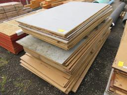 (APPROX. 36) 48" X 82" TONGUE AND GROOVE MDF PLANKS