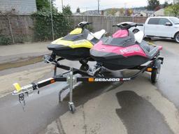 (2) 2014 SEA-DOO JET SKIS & TRAILER