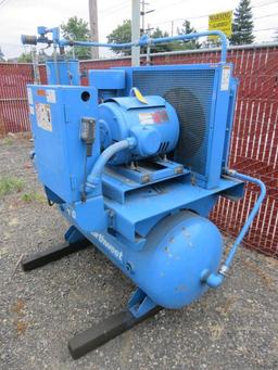 QUINCY NORTHWEST F25-P HORIZONTAL ROTARY SCREW AIR COMPRESSOR