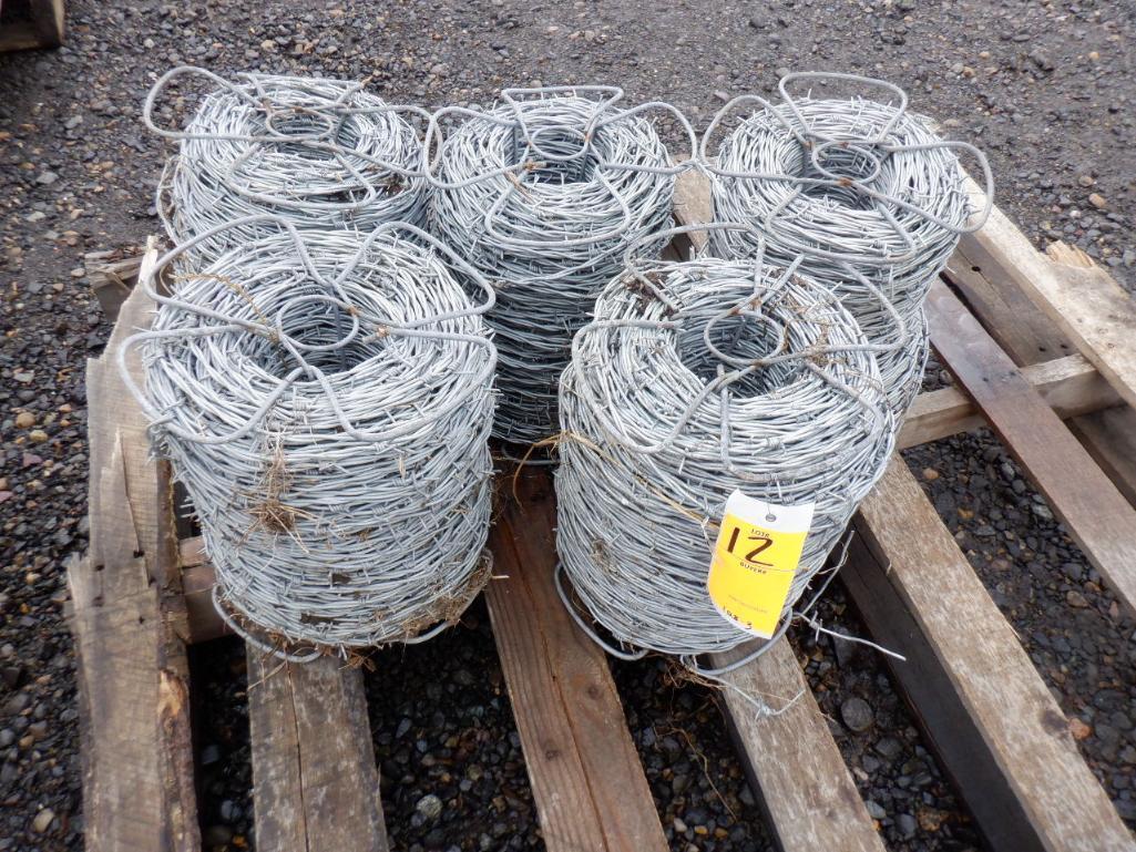 (5) ROLLS OF BARBED WIRE