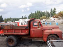 1955 INTERNATIONAL R-162 2 YARD DUMP TRUCK *LIEN PAPERS