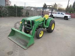 2014 JOHN DEERE 3032E 4X4 TRACTOR W/FRONT LOADER