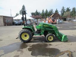 2011 JOHN DEERE 3120 4X4 TRACTOR W/ FRONT LOADER