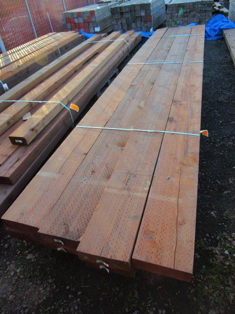 (8) 4" X 12" X 20' PRESSURE TREATED BEAMS