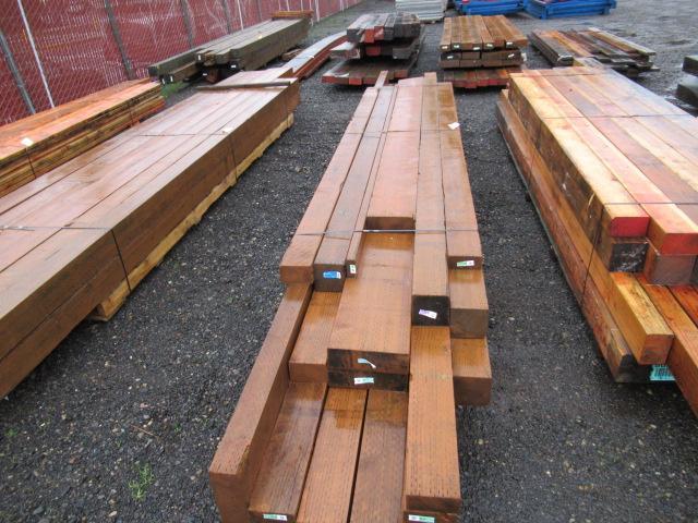 (17) ASSORTED WOOD BEAMS