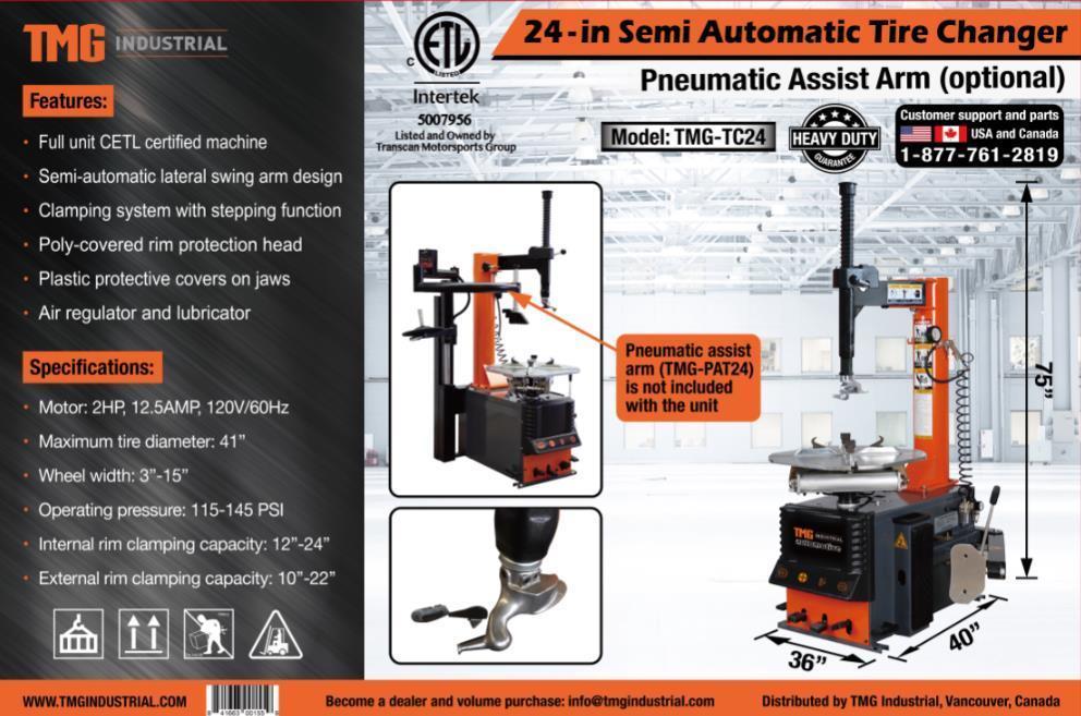 HEAVY DUTY TIRE CHANGER (UNUSED IN BOX)