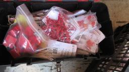 (2) TOOL BOXES W/ ASSORTED LOCKOUT-TAGOUT EQUIPMENT & CRATE OF LOCKOUT TAGS
