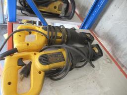 (2) DEWALT 120V RECIPROCATING SAWS