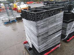 (35) PLASTIC MILK CRATES