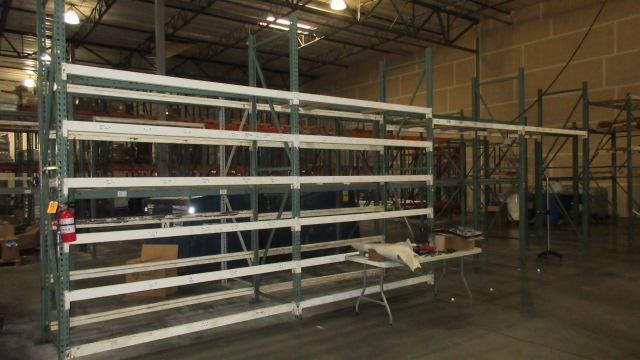 PALLET RACKING - (5) 3'6'' X 12' UPRIGHTS & 7' CROSS ARMS