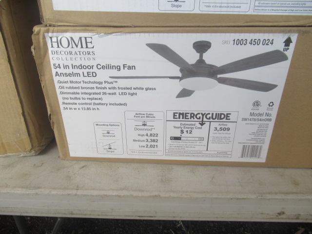 HAMPTON BAY 52'' & 54'' CEILING FANS