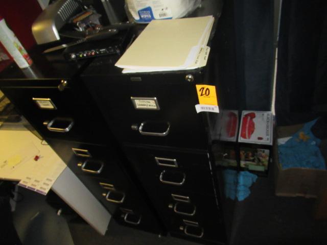 (2) 4 DRAWER FILE CABINETS