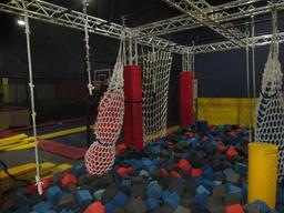 OBSTACLE COURSE W/GLOBAL TRUSS DURATRUSS FRAMING APPROX. 16' X 26' X 14' W/FOAM PIT (*BUYER