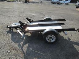 ASSEMBLED 3 MOTORCYCLE TRAILER