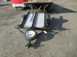 ASSEMBLED 3 MOTORCYCLE TRAILER