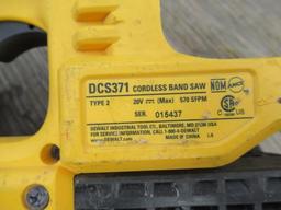 (2) DEWALT CORDLESS BAND SAW W/ BATTER *NO CHARGER*