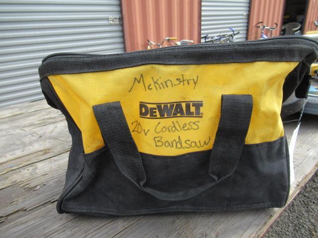 DEWALT CORDLESS BAND SAW W/ BATTERY CHARGER & CARRYING BAG