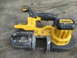 DEWALT CORDLESS BAND SAW W/ BATTERY CHARGER & CARRYING BAG