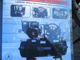 TMG INDUSTRIAL TMG-GAC40 40 GALLON 2 STAGE AIR COMPRESSOR W/ LONCIN 9 HP GAS ENGINE