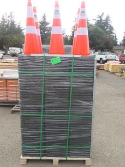 TMG INDUSTRIAL TMG-TC29 29'' HEAVY DUTY REFLECTIVE TRAFFIC CONES (252 CONES) (UNUSED)