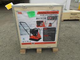 TMG INDUSTRIAL TMG-PC90 HEAVY DUTY PLATE COMPACTOR W/ LONCIN 6.5 HP GAS ENGINE (UNUSED)