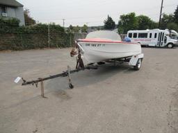 1956 MOTORBOAT DISTRIBUTION P14 FIBERGLASS PROJECT BOAT