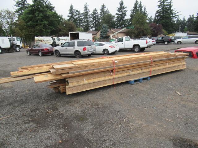 PALLET OF ASSORTED SIZE & LENGTH WOOD FLOOR JOISTS