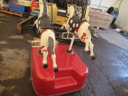 MEROCCO DUAL HORSE COIN OPERATED KIDDIE RIDE