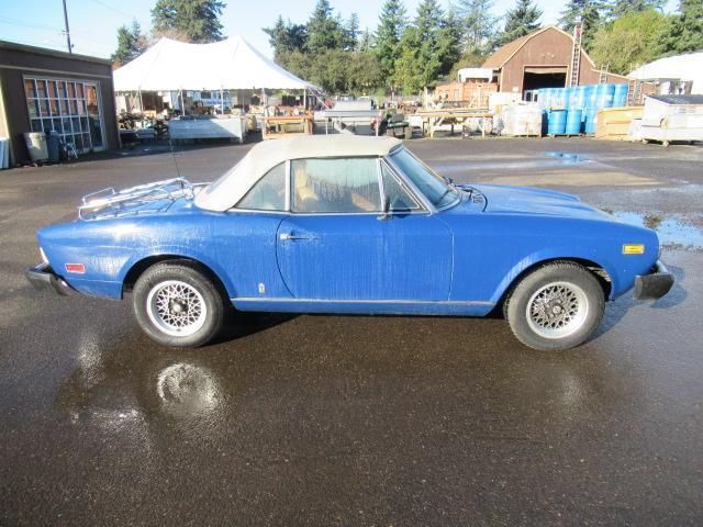 1977 FIAT 124 SPIDER 2 DOOR CONVERTIBLE