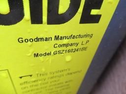 GOODMAN GSZ1603241BE CONDENSING UNIT