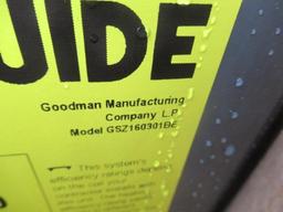 GOODMAN GSZ160301BE AC CONDENSING UNIT