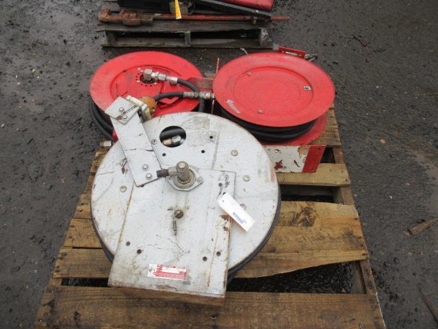 (3) OIL / HYDRAULIC OIL HOSE REELS