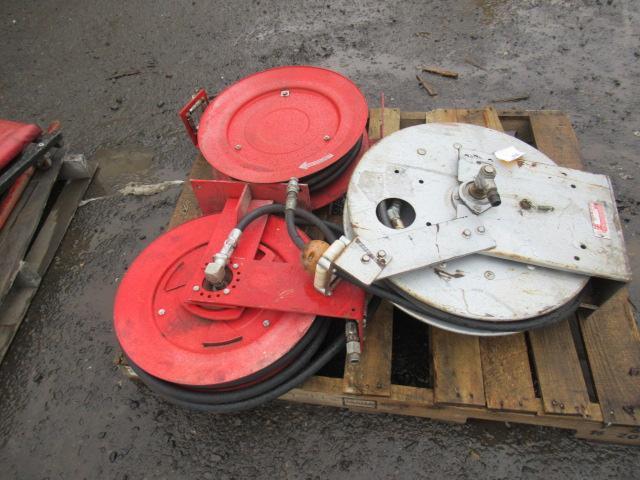 (3) OIL / HYDRAULIC OIL HOSE REELS