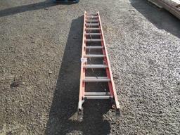 24' FIBERGLASS & ALUMINUM EXTENSION LADDER