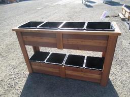 8 COMPARTMENT PLANTER BOX