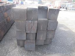 (16) ASSORTED SIZE & LENGTH RAILROAD TIES