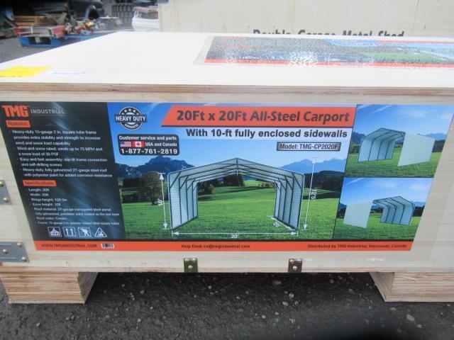 TMG-CP2020F 20' x 20' ALL-STEEL CARPORT SHED