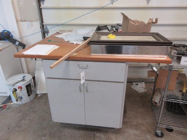 WORK BENCH W/ CONTENTS 4'1'' X 4'6''