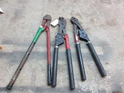 (3) ASSORTED CABLE CUTTERS