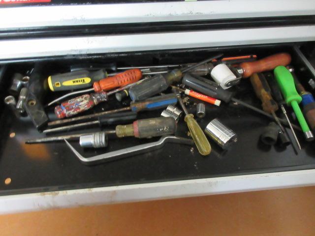 HUSKY 4 DRAWER TOOL BOX W/ ASSORTED TOOLS