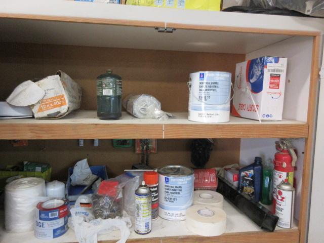 CONTENTS OF CABINET ASSORTED SUPPLIES