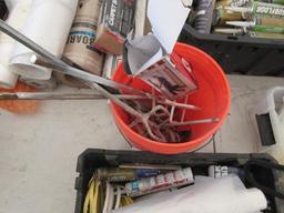 ASSORTED WIRE, CAULKING & PAINT MIXERS