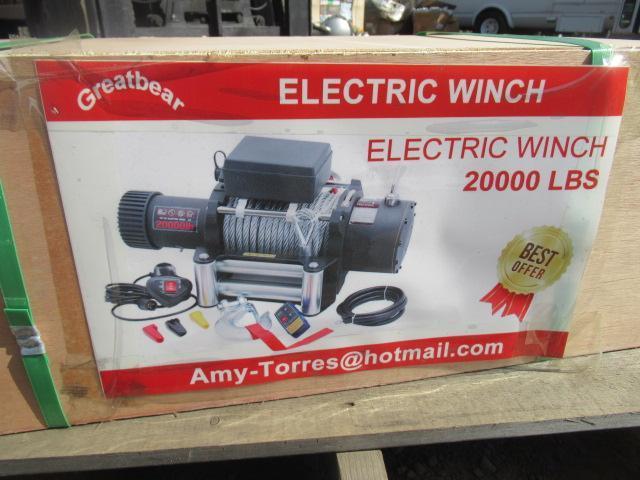 2022 GREATBEAR 20,000LB ELECTRIC WINCH (NEW UNUSED)