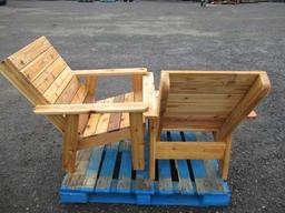 (2) CEDAR CHAIRS