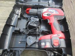 18V BATTERY SKILL DRILL W/CASE