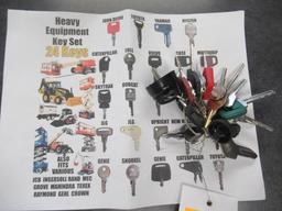 HEAVY EQUIPMENT KEY SET W/(24) KEYS