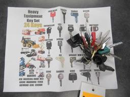 HEAVY EQUIPMENT KEY SET W/(24) KEYS